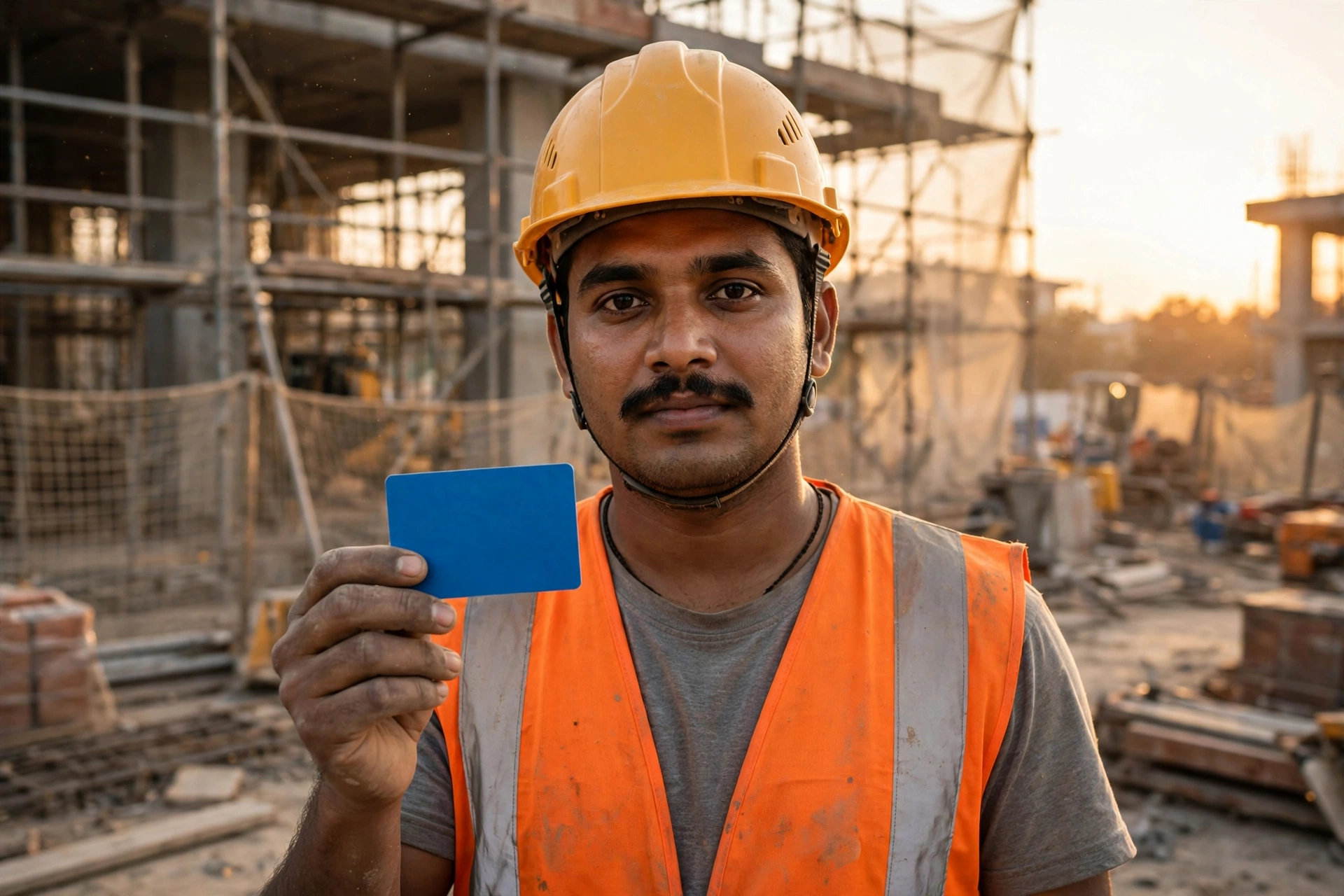 E-Shram card for construction worker