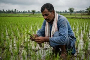 Bihar Fasal Sahayata Yojana 2026 – farmer inspecting paddy crop