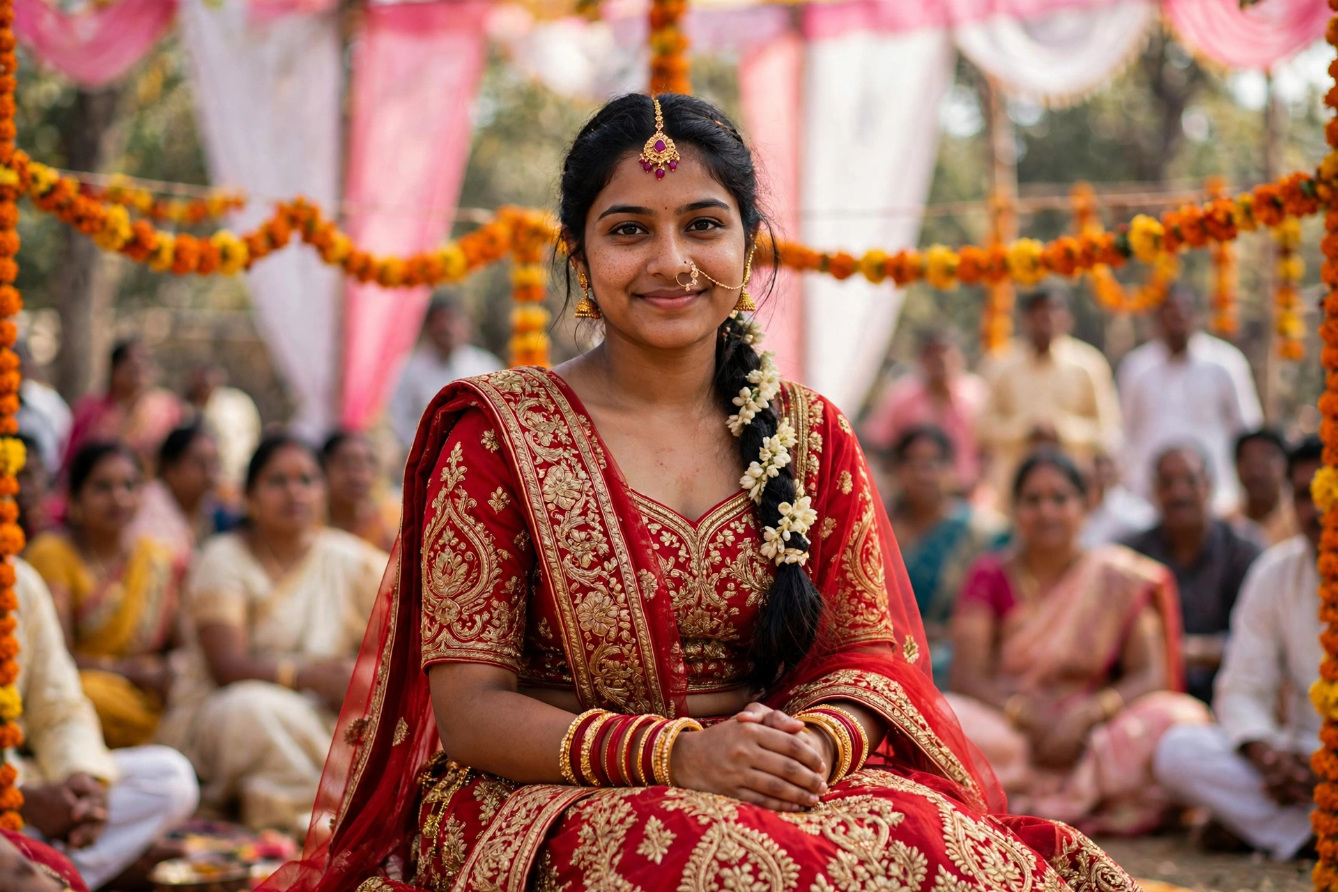 Mukhyamantri Kanya Vivah Yojana MP 2026 – bride at mass wedding ceremony