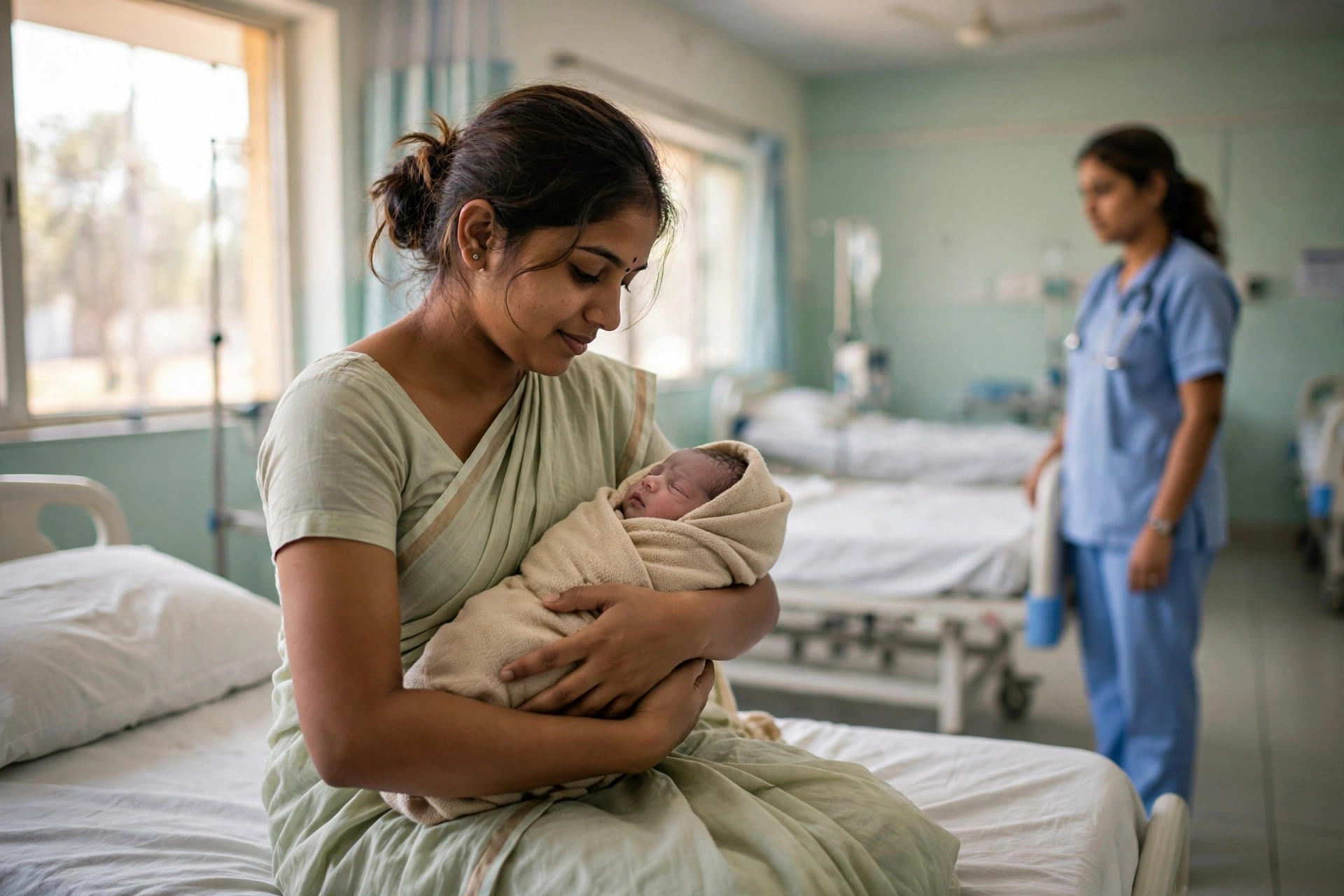 Prasuti Sahayata Yojana 2026 - mother and newborn in government hospital